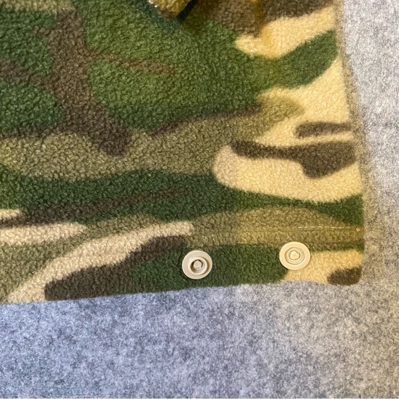 Columbia Kids Boys Green and Tan Camouflage Fleece Jacket, Size 14/16 - Picture 7 of 9